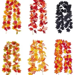 170CM Artificial Maple Vine, Fall Maple Leaf Garland, Outdoor Garden DIY Decoration, Wedding Festival Party Decoration, Autumn Thanksgiving Halloween Room Decor