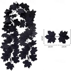 170CM Artificial Maple Vine, Fall Maple Leaf Garland, Outdoor Garden DIY Decoration, Wedding Festival Party Decoration, Autumn Thanksgiving Halloween Room Decor