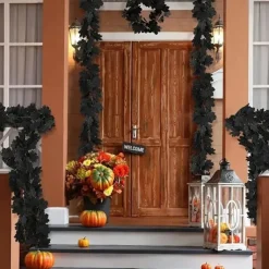 170CM Artificial Maple Vine, Fall Maple Leaf Garland, Outdoor Garden DIY Decoration, Wedding Festival Party Decoration, Autumn Thanksgiving Halloween Room Decor