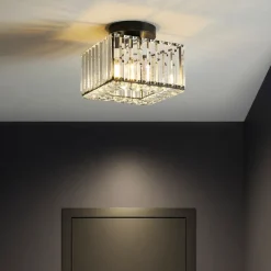 23cm Ceiling Lights LED Crystal Hallway Light Porch Light Square Metal Painted Finishes Modern 220-240V