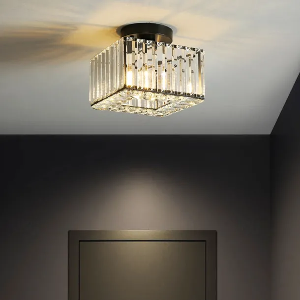 23cm Ceiling Lights LED Crystal Hallway Light Porch Light Square Metal Painted Finishes Modern 220-240V