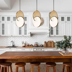 28cm Circle / Round Design Geometric Shapes Pendant Light Stainless Steel Artistic Style Formal Style Vintage Style Artistic Vintage 85-265V