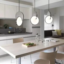 28cm Circle / Round Design Geometric Shapes Pendant Light Stainless Steel Artistic Style Formal Style Vintage Style Artistic Vintage 85-265V