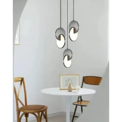28cm Circle / Round Design Geometric Shapes Pendant Light Stainless Steel Artistic Style Formal Style Vintage Style Artistic Vintage 85-265V