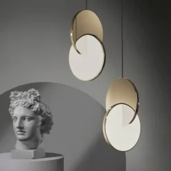 28cm Circle / Round Design Geometric Shapes Pendant Light Stainless Steel Artistic Style Formal Style Vintage Style Artistic Vintage 85-265V