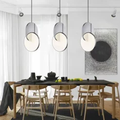 28cm Circle / Round Design Geometric Shapes Pendant Light Stainless Steel Artistic Style Formal Style Vintage Style Artistic Vintage 85-265V