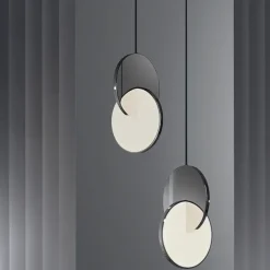 28cm Circle / Round Design Geometric Shapes Pendant Light Stainless Steel Artistic Style Formal Style Vintage Style Artistic Vintage 85-265V