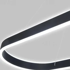 80/100cm Circle Design Pendant Light LED Nordic Style Aluminium Alloy Painted Finishes Modern Fashion for Dining Room Kitchen Living Room 110-240V 78W ONLY DIMMABLE WITH REMOTE CONTROL