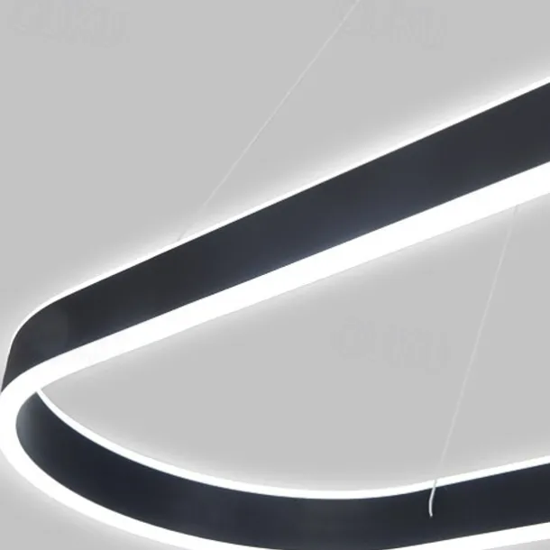 80/100cm Circle Design Pendant Light LED Nordic Style Aluminium Alloy Painted Finishes Modern Fashion for Dining Room Kitchen Living Room 110-240V 78W ONLY DIMMABLE WITH REMOTE CONTROL