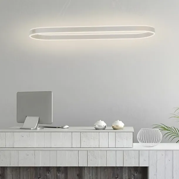 80/100cm Circle Design Pendant Light LED Nordic Style Aluminium Alloy Painted Finishes Modern Fashion for Dining Room Kitchen Living Room 110-240V 78W ONLY DIMMABLE WITH REMOTE CONTROL