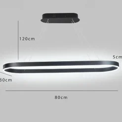 80/100cm Circle Design Pendant Light LED Nordic Style Aluminium Alloy Painted Finishes Modern Fashion for Dining Room Kitchen Living Room 110-240V 78W ONLY DIMMABLE WITH REMOTE CONTROL