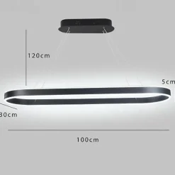 80/100cm Circle Design Pendant Light LED Nordic Style Aluminium Alloy Painted Finishes Modern Fashion for Dining Room Kitchen Living Room 110-240V 78W ONLY DIMMABLE WITH REMOTE CONTROL