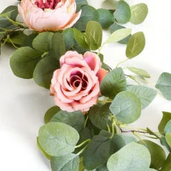 175CM Flower Garland Fake Peony Vine Artificial Flowers Hanging Peony IVY Garland for Room Wall Decor Hanging Baskets Wedding Arch Garden Background Decor