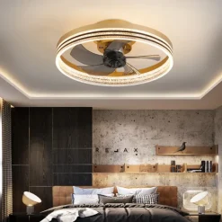 50cm LED Ceiling Fan Light Ceiling Fan Metal Painted Finishes Modern 220-240V