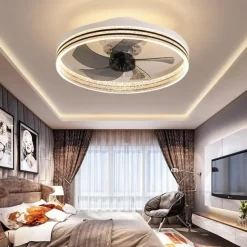 50cm LED Ceiling Fan Light Ceiling Fan Metal Painted Finishes Modern 220-240V