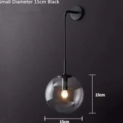 58cm LED Wall Lamps Creative Nordic Style Wall Sconces Spherical Design Vintage Bedroom Living room Hallway Staircase Glass Wall Light IP54 : 110-120V 220-240V