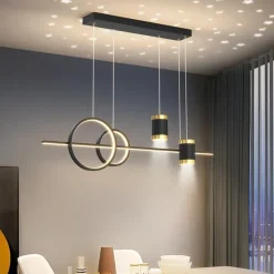 100cm 4-Light Dimmable Cluster Design LED Pendant Light Metal Artistic Style Novelty Painted Finishes Nordic Style Dining Room Bedroom Lights 110-240V