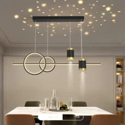 100cm 4-Light Dimmable Cluster Design LED Pendant Light Metal Artistic Style Novelty Painted Finishes Nordic Style Dining Room Bedroom Lights 110-240V