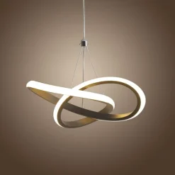 22cm 1-Light 15W Mini Pendant Light LED Ambient Lamp Aluminum Black White Painted for Living Room Bedroom Dining Room Warm White / White