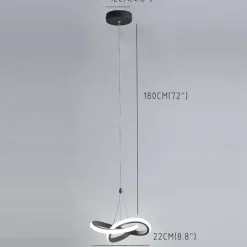 22cm 1-Light 15W Mini Pendant Light LED Ambient Lamp Aluminum Black White Painted for Living Room Bedroom Dining Room Warm White / White