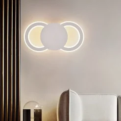 35cm New LED Ceiling Light Modern Black White Porch Lamp Corridor Lamp Bedroom Living Room Lamp Modern Simple Creative Wall Lamp Study Lamp Balcony Multi Purpose Lamp