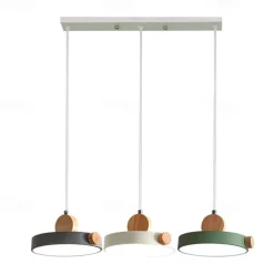 50cm Pendant Light Cluster Design Line Design Geometric Shapes Pendant Light Metal Artistic Style Modern Style Metal Painted Finishes LED Nordic Style 85-265V