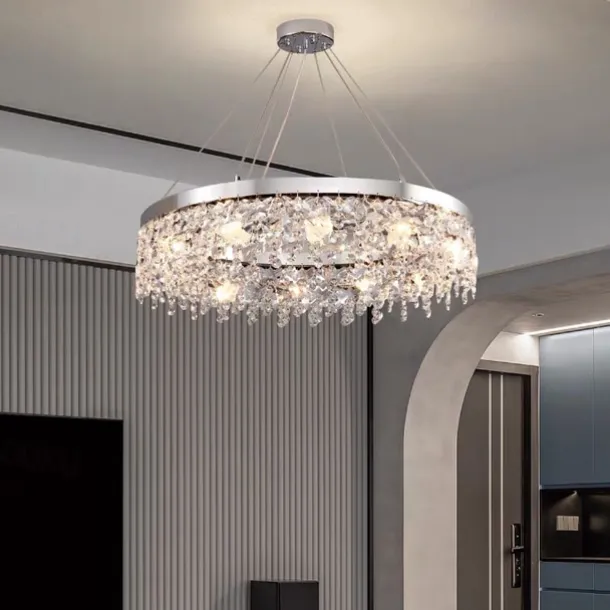 50cm Unique Design Chandelier Stainless Steel Electroplated Modern 220-240V