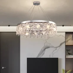 50cm Unique Design Chandelier Stainless Steel Electroplated Modern 220-240V
