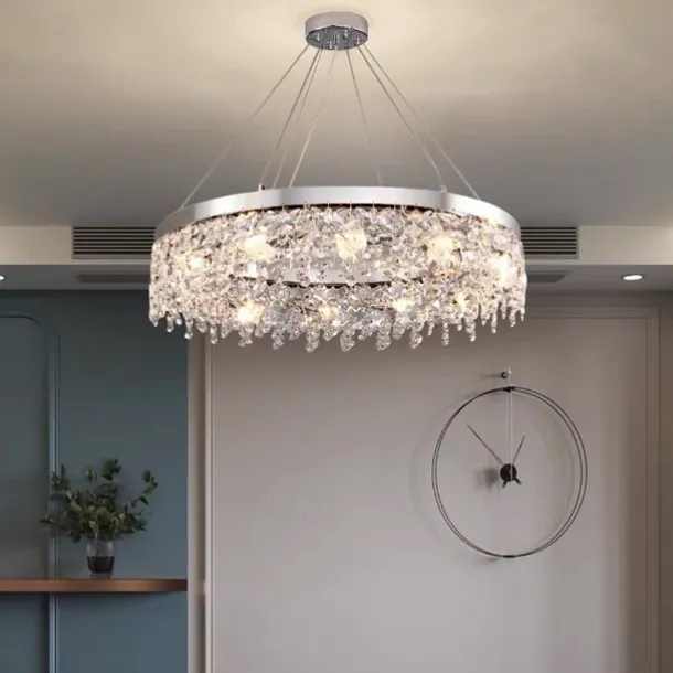 50cm Unique Design Chandelier Stainless Steel Electroplated Modern 220-240V