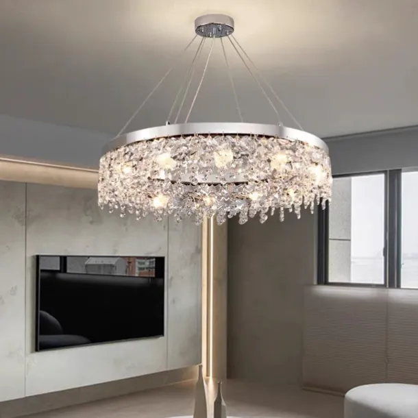 50cm Unique Design Chandelier Stainless Steel Electroplated Modern 220-240V