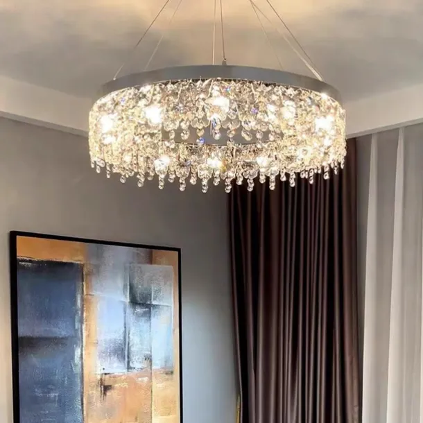 50cm Unique Design Chandelier Stainless Steel Electroplated Modern 220-240V