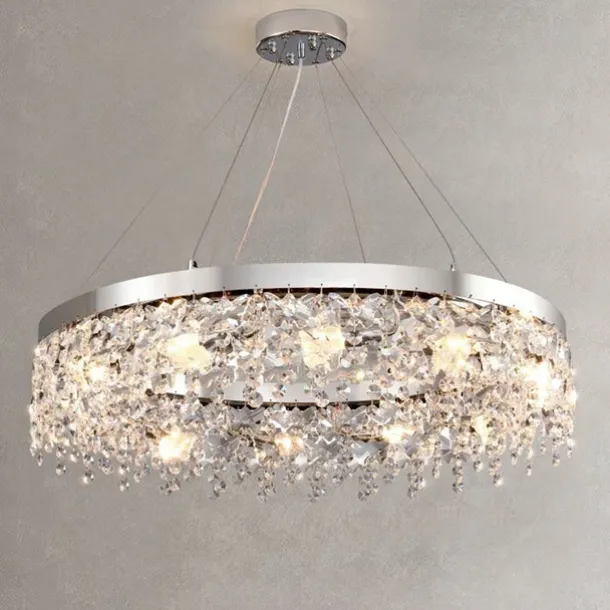 50cm Unique Design Chandelier Stainless Steel Electroplated Modern 220-240V