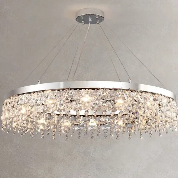50cm Unique Design Chandelier Stainless Steel Electroplated Modern 220-240V
