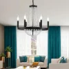 48cm Unique Design Chandelier Metal Painted Finishes Vintage 220-240V