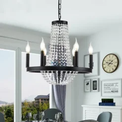 48cm Unique Design Chandelier Metal Painted Finishes Vintage 220-240V