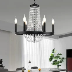 48cm Unique Design Chandelier Metal Painted Finishes Vintage 220-240V