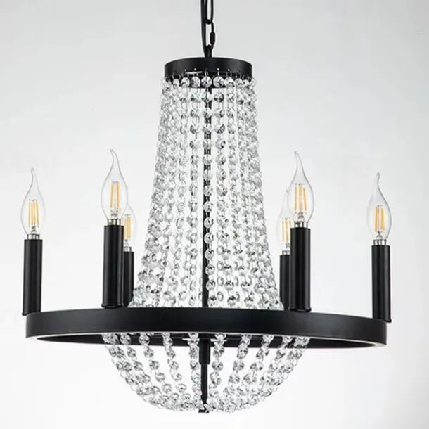 48cm Unique Design Chandelier Metal Painted Finishes Vintage 220-240V