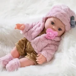 30cm/12inch Reborn doll Realistic baby doll with set hat socks pacifier Christmas Festival Gift