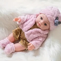 30cm/12inch Reborn doll Realistic baby doll with set hat socks pacifier Christmas Festival Gift