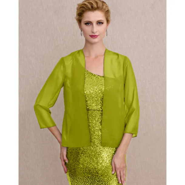 Coats / Jackets Chiffon Wedding Gueat Wraps / Party / Evening Women's Wrap With Draping / Solid dress to impress