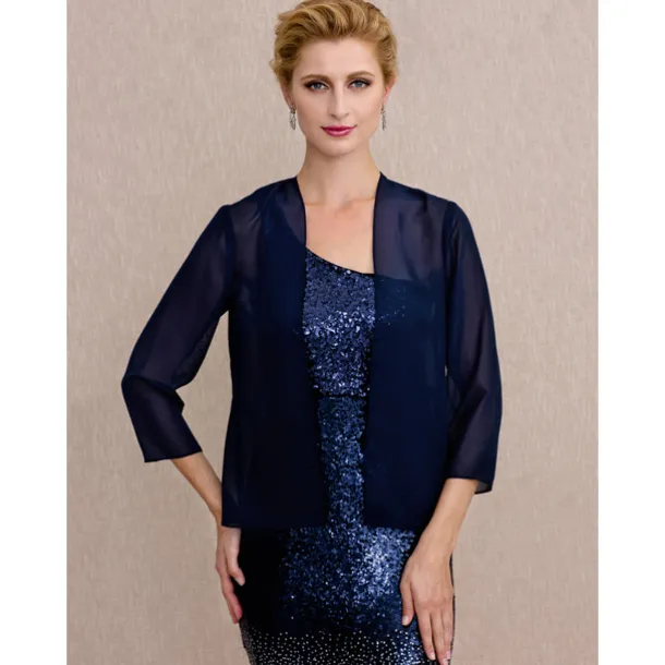 Coats / Jackets Chiffon Wedding Gueat Wraps / Party / Evening Women's Wrap With Draping / Solid dress to impress