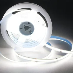 COB Flexible LED Strip Light High Density 5m 16.4FT Warm Cold White CRI 90+ 8mm Width Dimmable LED Ribbon for Bedroom Kitchen Home Indoor Decoration DC12V