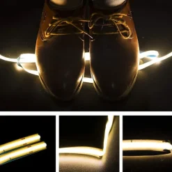 COB LED Light Strip Stepless Dimming16.4ft 5m, LED Rope Light Bendable Band Light, CRI 80 60W Suitable for High-end Lighting DC12V DC24V