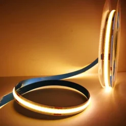 COB LED Light Strip Stepless Dimming16.4ft 5m, LED Rope Light Bendable Band Light, CRI 80 60W Suitable for High-end Lighting DC12V DC24V