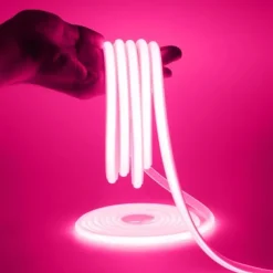 COB LED Strip 288 LEDs/m 220V EU Plug RA90 COB Outdoor Neon Sign Tape White Natural Pink Red For Kitchen Lighting