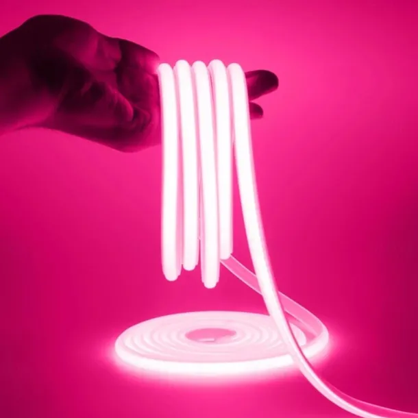 COB LED Strip 288 LEDs/m 220V EU Plug RA90 COB Outdoor Neon Sign Tape White Natural Pink Red For Kitchen Lighting