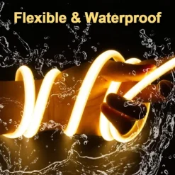 COB LED Strip 288 LEDs/m 220V EU Plug RA90 COB Outdoor Neon Sign Tape White Natural Pink Red For Kitchen Lighting