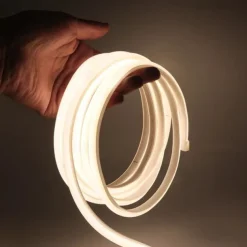 COB LED Strip Light 288 LEDs/m, RA 90 High Brightness Strip Light, 3000K/4000K/6000K Flexible LED Tape for Bedroom, Kitchen, Home Decor-220V EU Plug