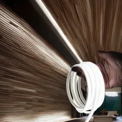 COB LED Strip Light 288 LEDs/m, RA 90 High Brightness Strip Light, 3000K/4000K/6000K Flexible LED Tape for Bedroom, Kitchen, Home Decor-220V EU Plug