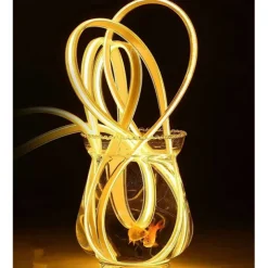 COB LED Strip Light 288 LEDs/m, RA 90 High Brightness Strip Light, 3000K/4000K/6000K Flexible LED Tape for Bedroom, Kitchen, Home Decor-220V EU Plug